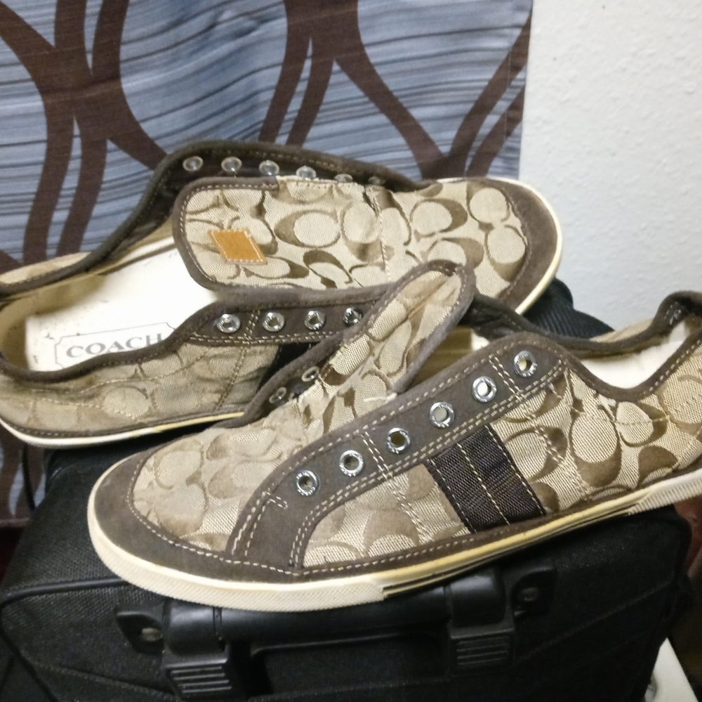 Coach canvas mens shoes size 13